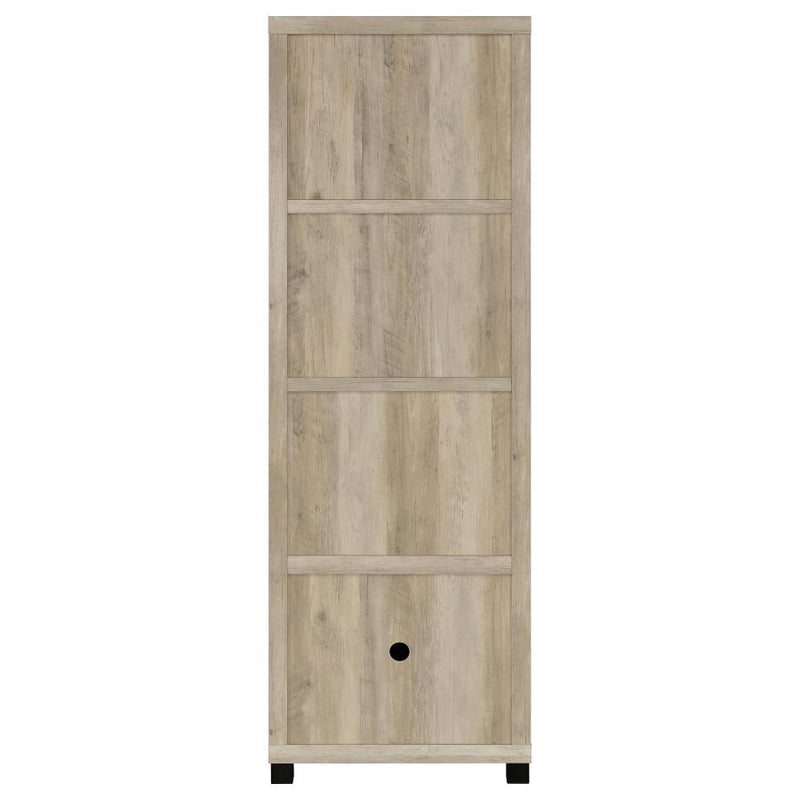 Sachin 3-shelf Engineered Wood Media Tower Distressed Pine-zoom-