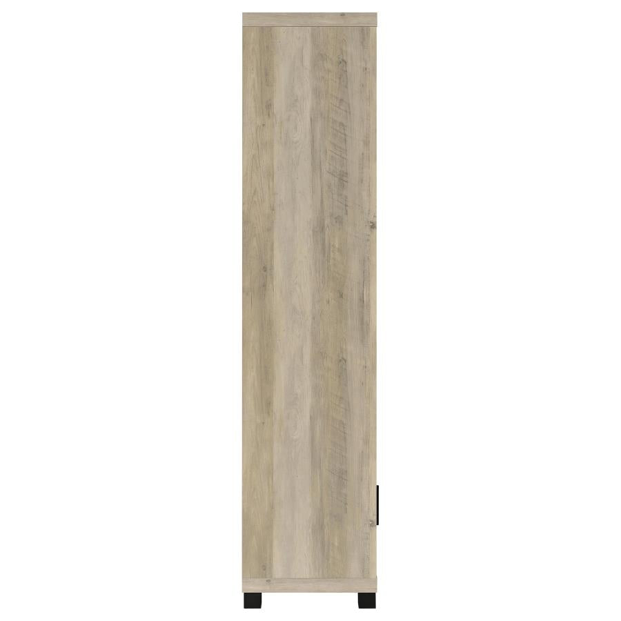 Sachin 3-shelf Engineered Wood Media Tower Distressed Pine-8