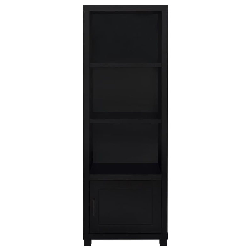 Jupiter 3-shelf Engineered Wood Media Tower Black-zoom-