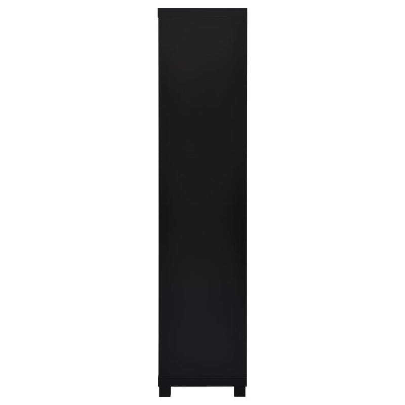 Jupiter 3-shelf Engineered Wood Media Tower Black-zoom-