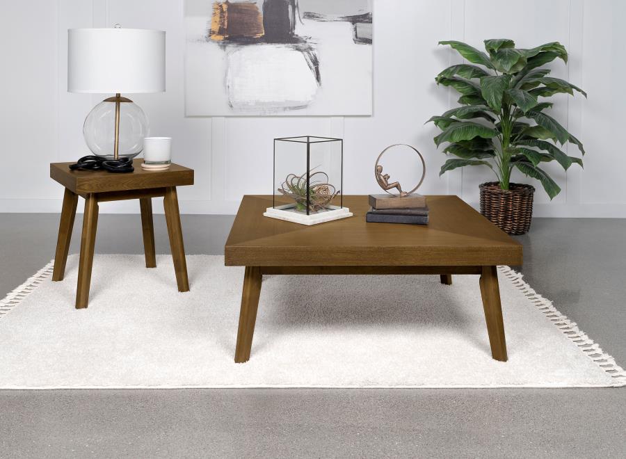 Westerly 2-piece Square Coffee and End Table Set Walnut-1