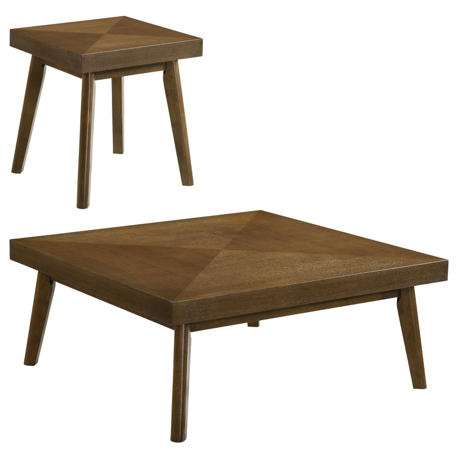 Westerly 2-piece Square Coffee and End Table Set Walnut-zoom-2