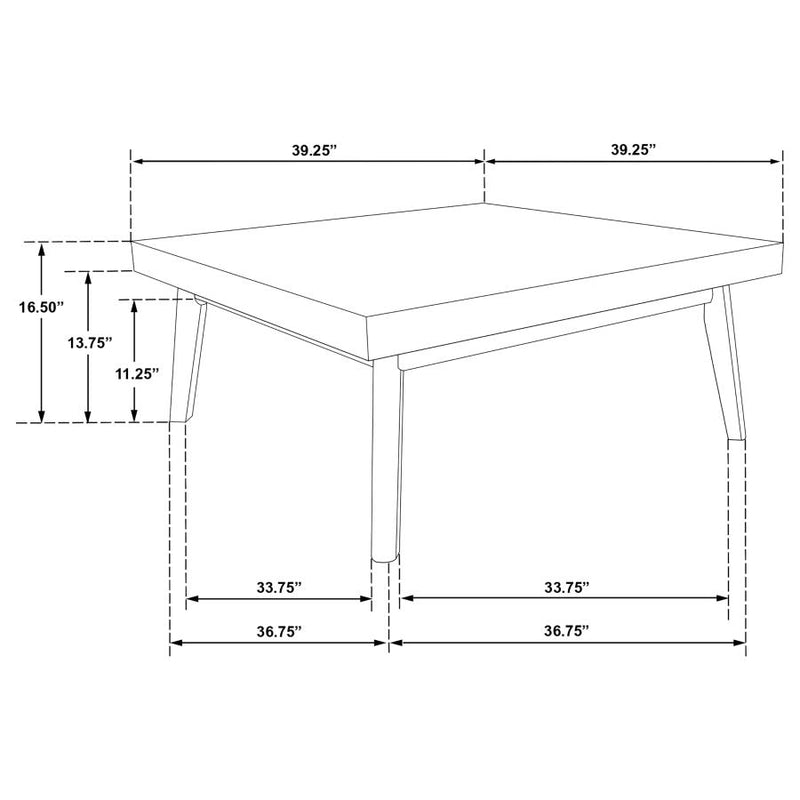 Westerly 3-piece Square Coffee and End Table Set Walnut-zoom-