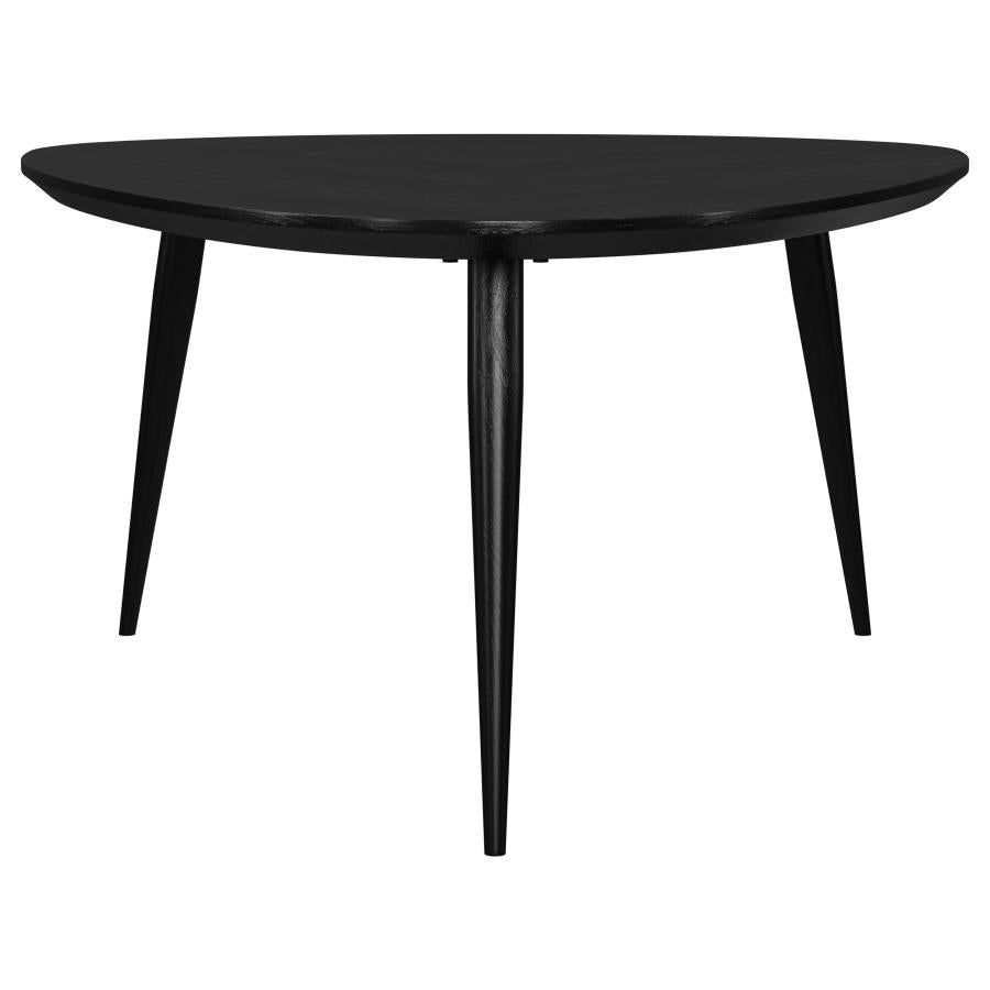 Odessa 2-piece Triangular Coffee and End Table Set Black-8