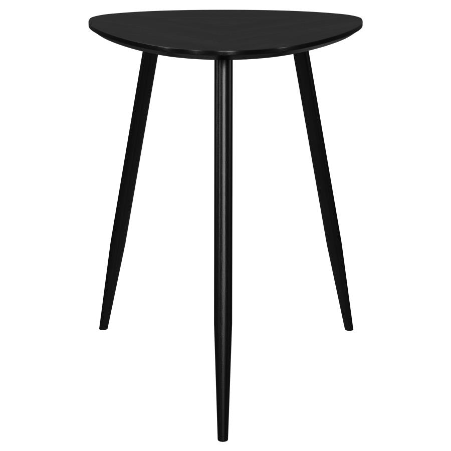 Odessa 3-piece Triangular Coffee and End Table Set Black-zoom-4