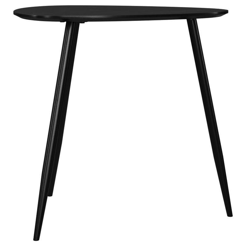 Odessa 3-piece Triangular Coffee and End Table Set Black-zoom-