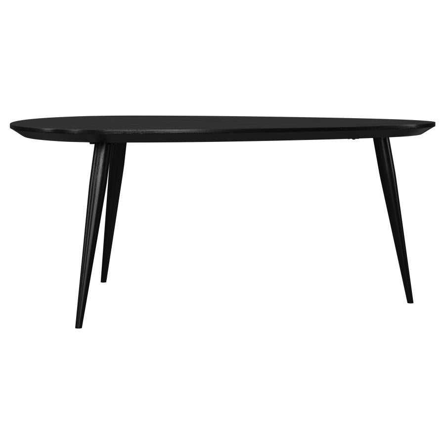 Odessa 3-piece Triangular Coffee and End Table Set Black-9
