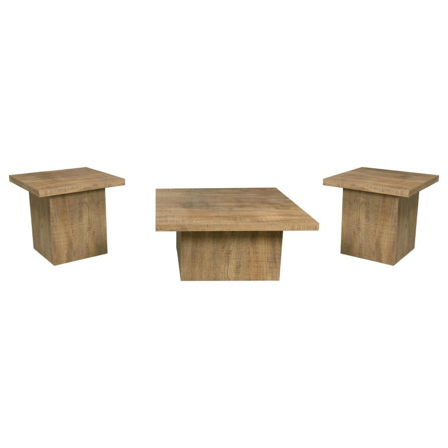 Devar 3-piece Square Coffee and End Table Set Mango-zoom-2