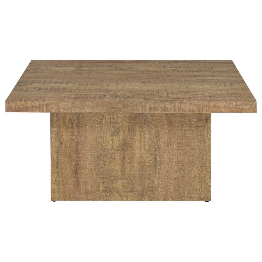 Devar Square Engineered Wood Coffee Table Mango Brown-zoom-3
