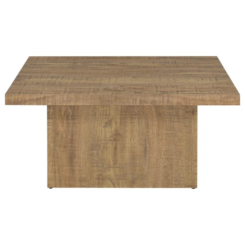 Devar Square Engineered Wood Coffee Table Mango Brown-zoom-