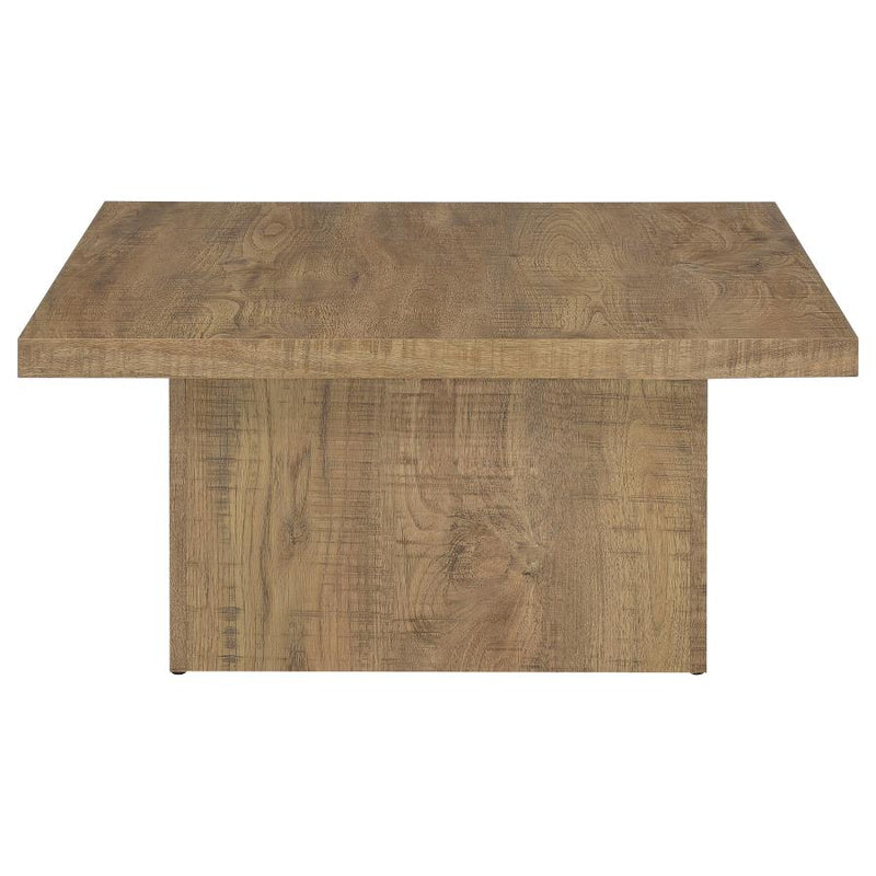Devar Square Engineered Wood Coffee Table Mango Brown-zoom-