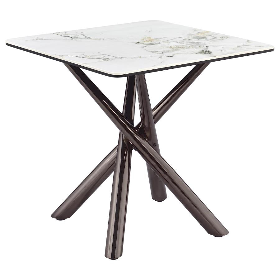 Carvell 2-piece Square Coffee and End Table Set Mirage White-zoom-3
