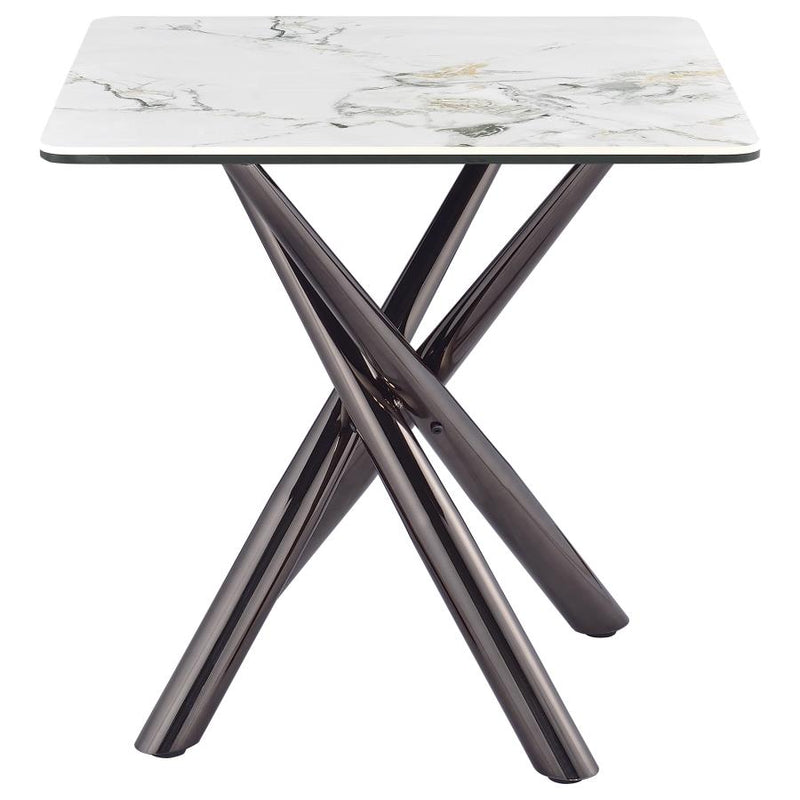 Carvell 3-piece Square Coffee and End Table Set Mirage White-zoom-