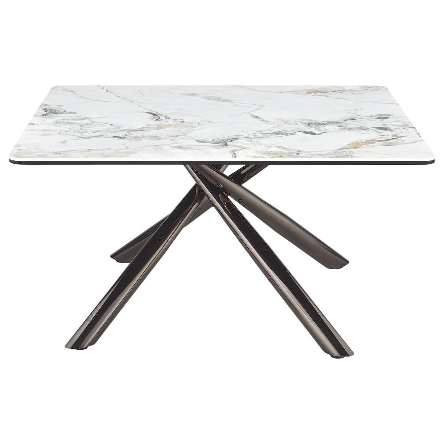 Carvell 3-piece Square Coffee and End Table Set Mirage White-6