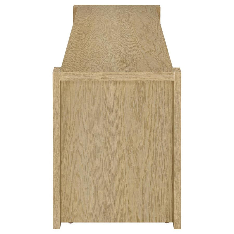 Laurelton 60-inch 2-door TV Stand Media Console Light Oak-zoom-