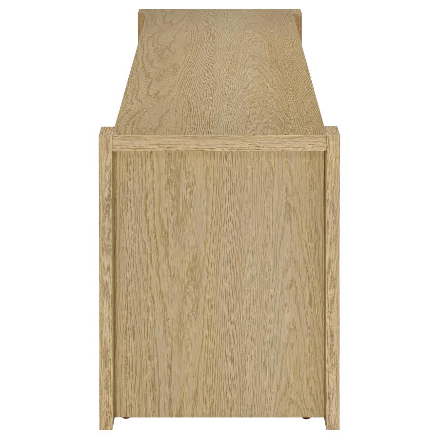 Laurelton 60-inch 2-door TV Stand Media Console Light Oak-9