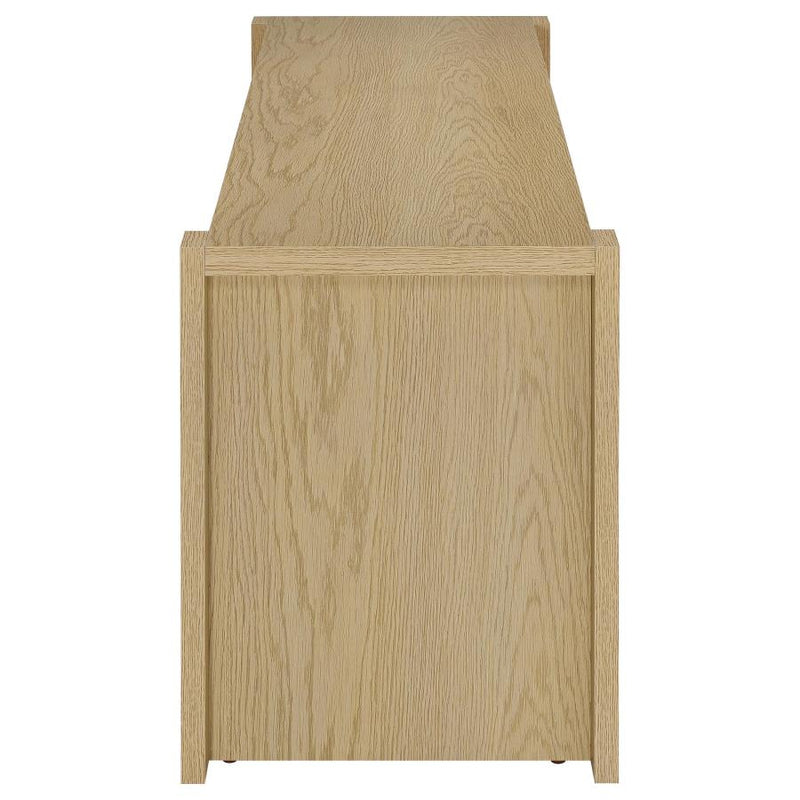 Laurelton 60-inch 2-door TV Stand Media Console Light Oak-zoom-