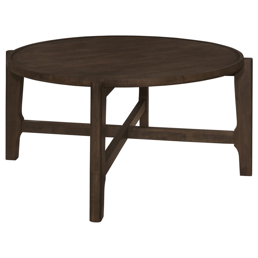 Cota 3-piece Solid Wood Coffee and End Table Set Dark Brown-zoom-7