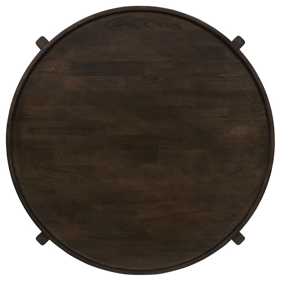 Cota 3-piece Solid Wood Coffee and End Table Set Dark Brown-10