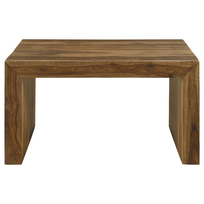 Odilia Square Solid Wood Coffee Table Auburn-zoom-
