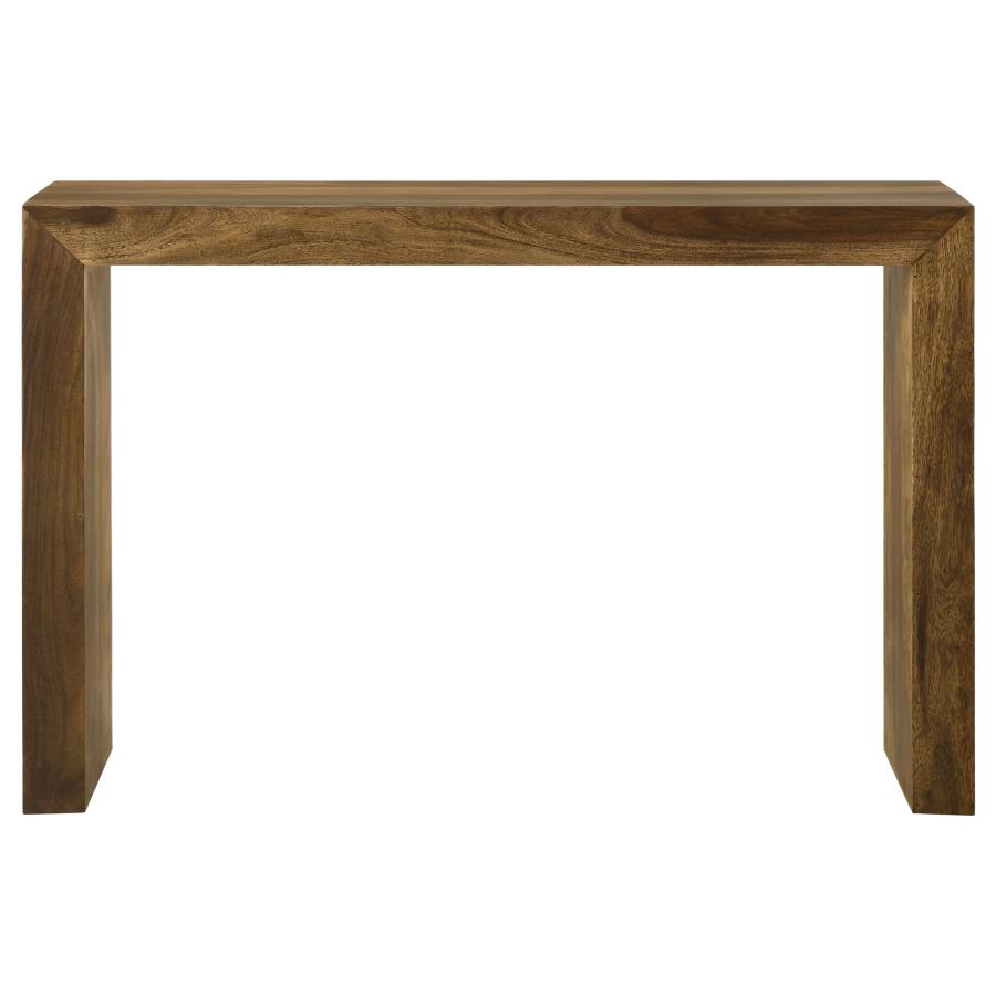Odilia Rectangular Solid Wood Entryway Console Table Auburn-3