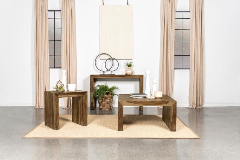 Odilia Rectangular Solid Wood Entryway Console Table Auburn-zoom-