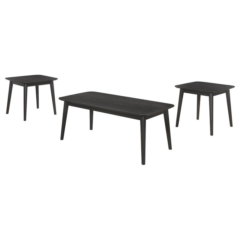 Radley 3-piece Rectangular Coffee Table Set Black-zoom-