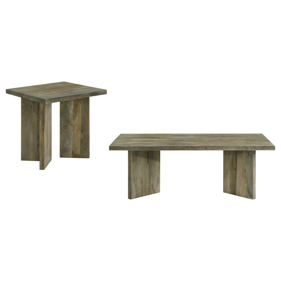 Andando 2-piece Coffee and End Table Set Mango Brown-zoom-2