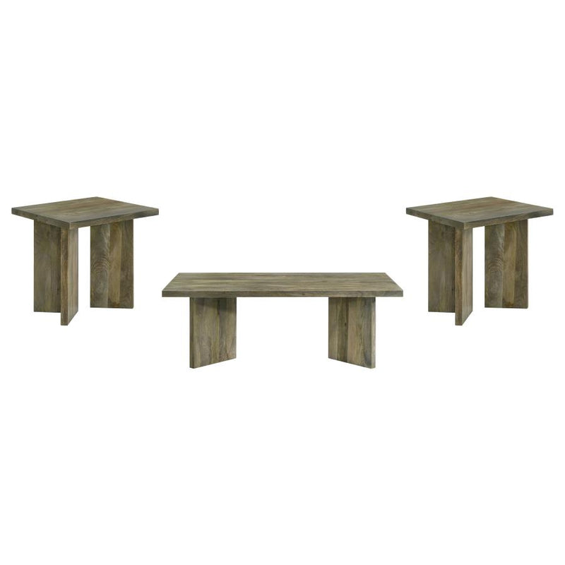 Andando 3-piece Coffee and End Table Set Mango Brown-zoom-