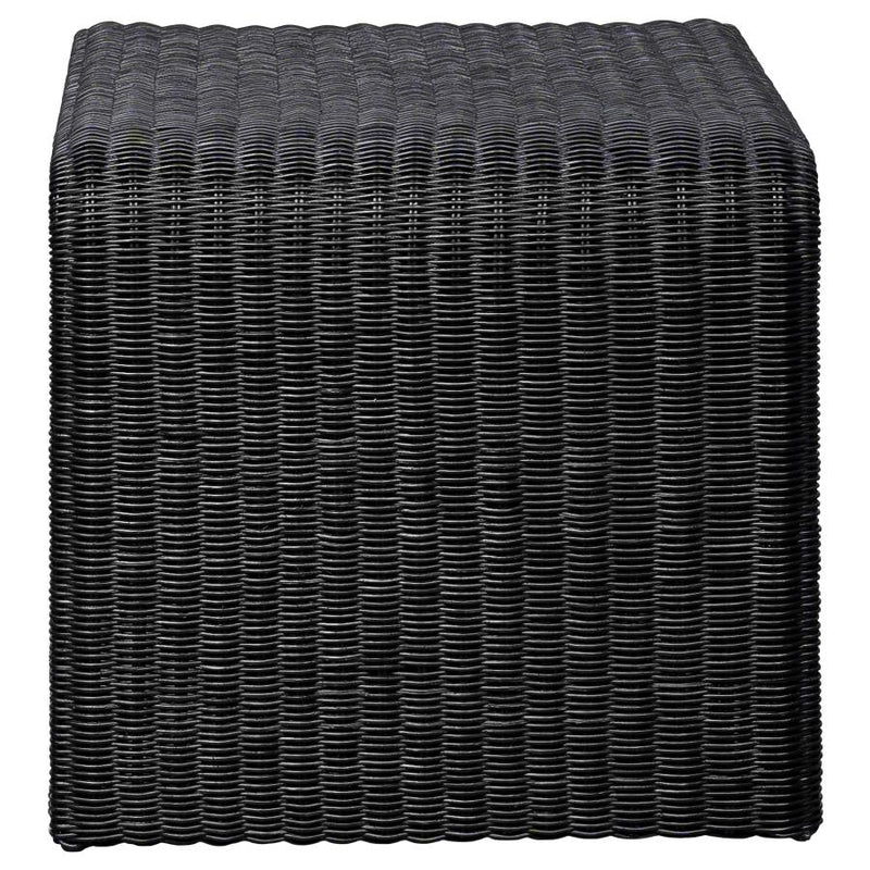 Cahya 3-piece Rattan Coffee and End Table Set Black-zoom-