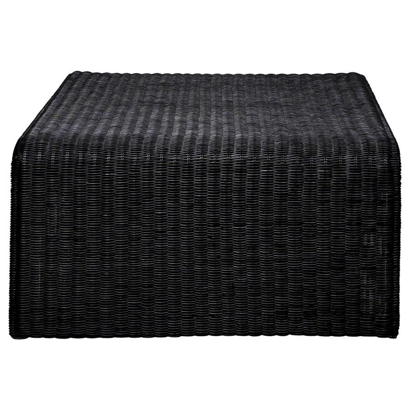 Cahya 3-piece Rattan Coffee and End Table Set Black-zoom-