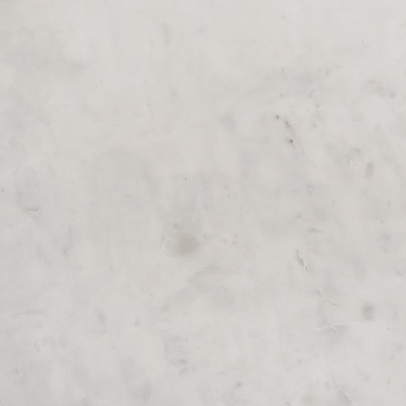 Astoria Round Genuine Marble Side End Table White-zoom-