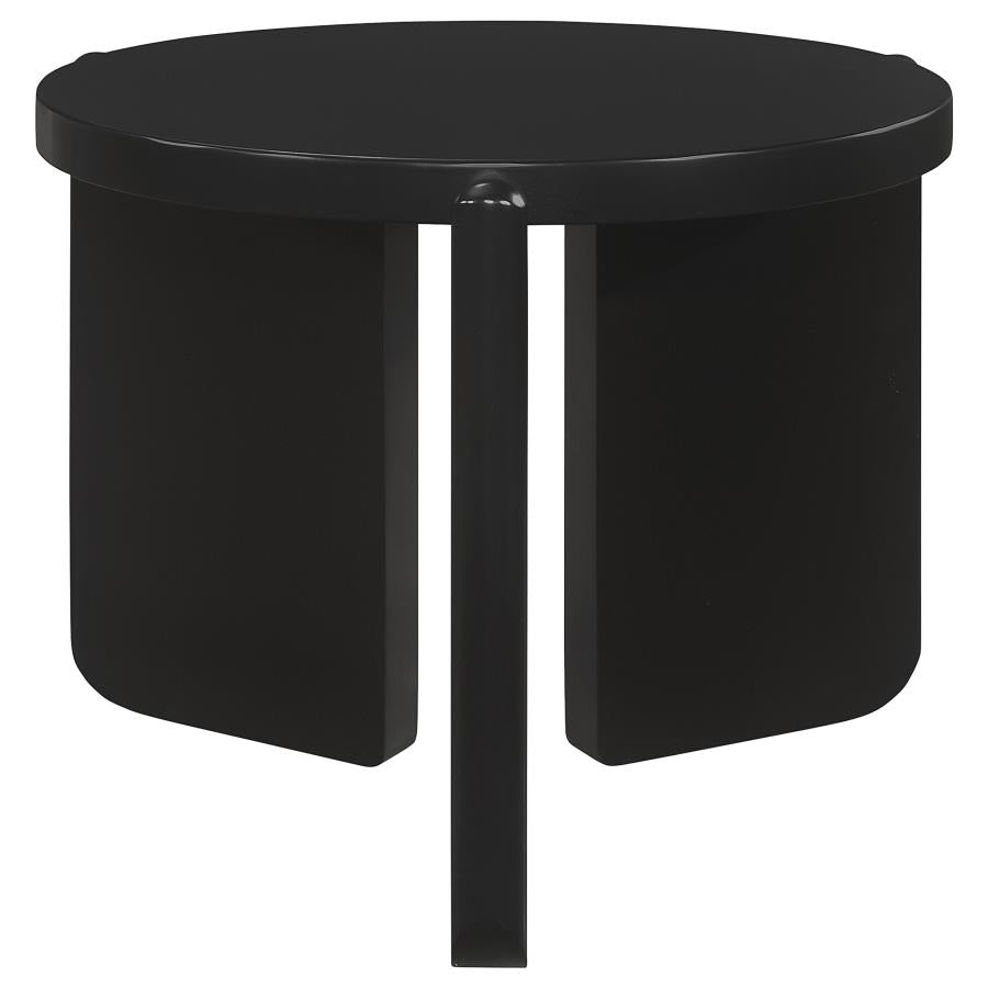 Cordova 3-piece Solid Wood Coffee and End Table Set Black-zoom-3