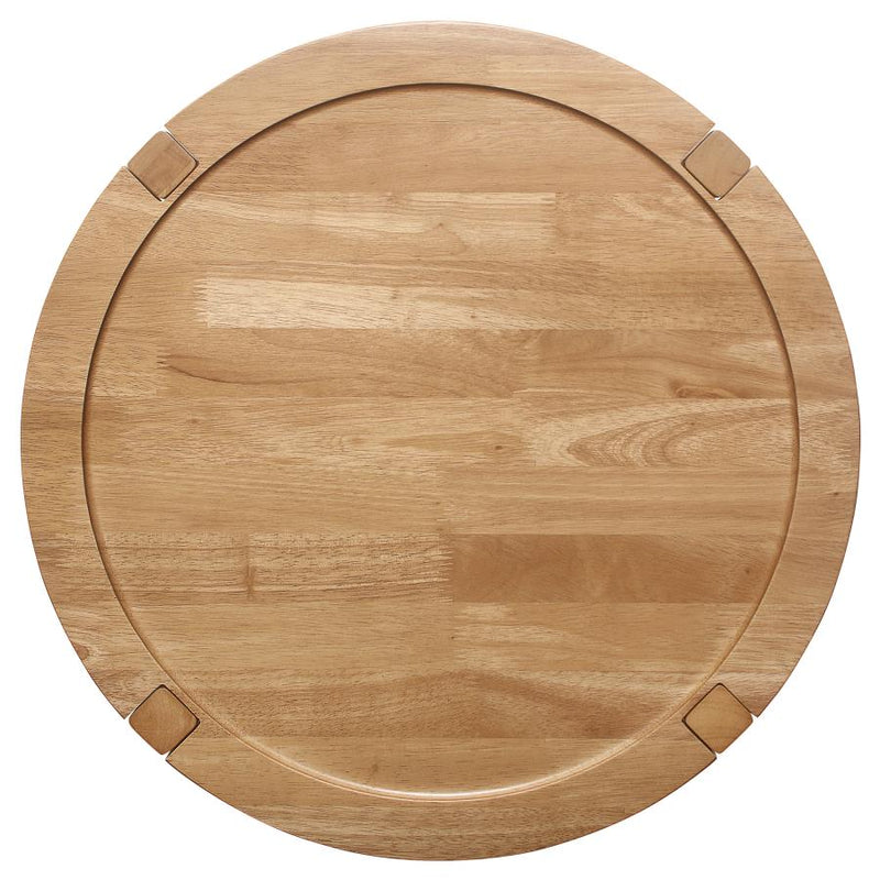 Camillo 2-piece Round Coffee and End Table Set Maple-zoom-