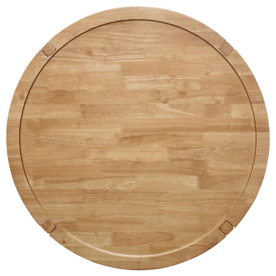 Camillo 2-piece Round Coffee and End Table Set Maple-zoom-10
