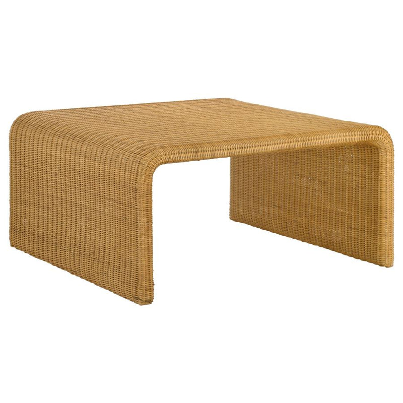 Cahya 3-piece Rattan Coffee and End Table Set Natural-zoom-