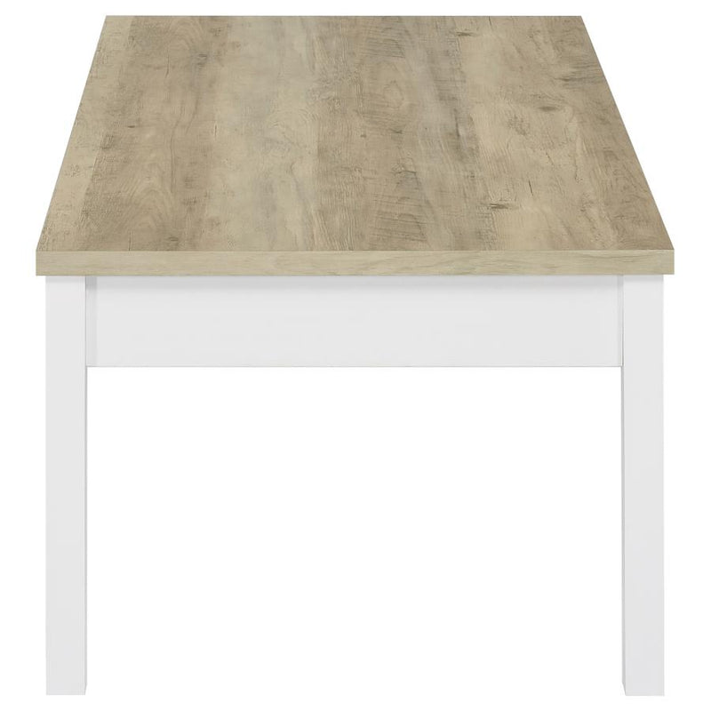 Stacie 3-piece Coffee Table Set Distressed Pine and White-zoom-