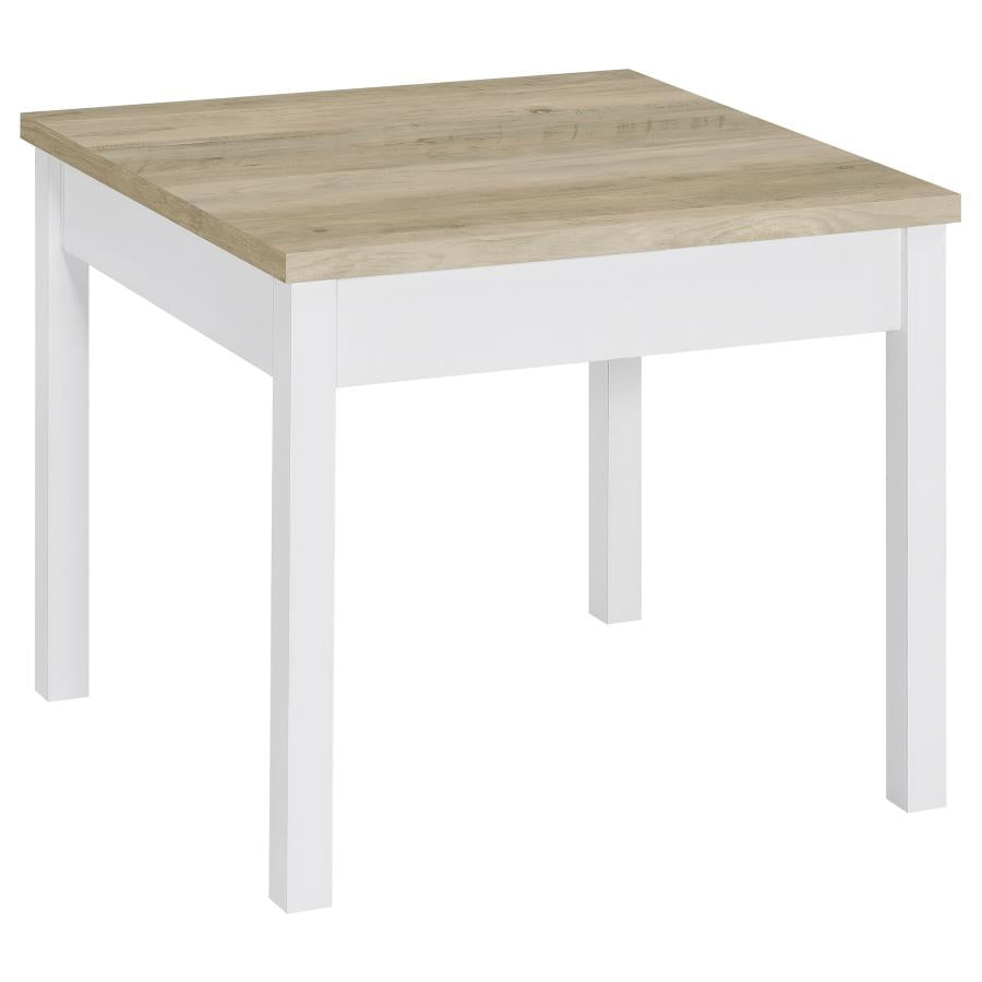 Stacie 3-piece Coffee Table Set Distressed Pine and White-zoom-6