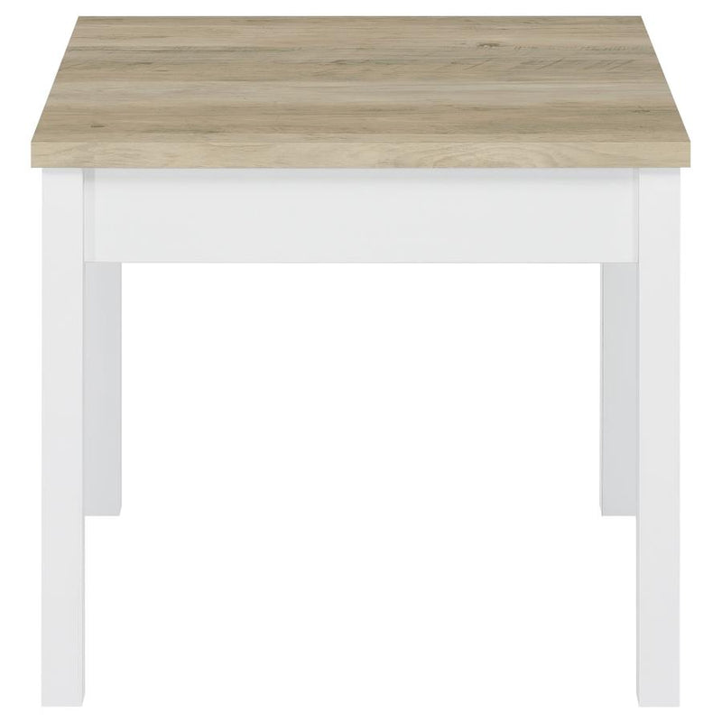 Stacie 3-piece Coffee Table Set Distressed Pine and White-zoom-