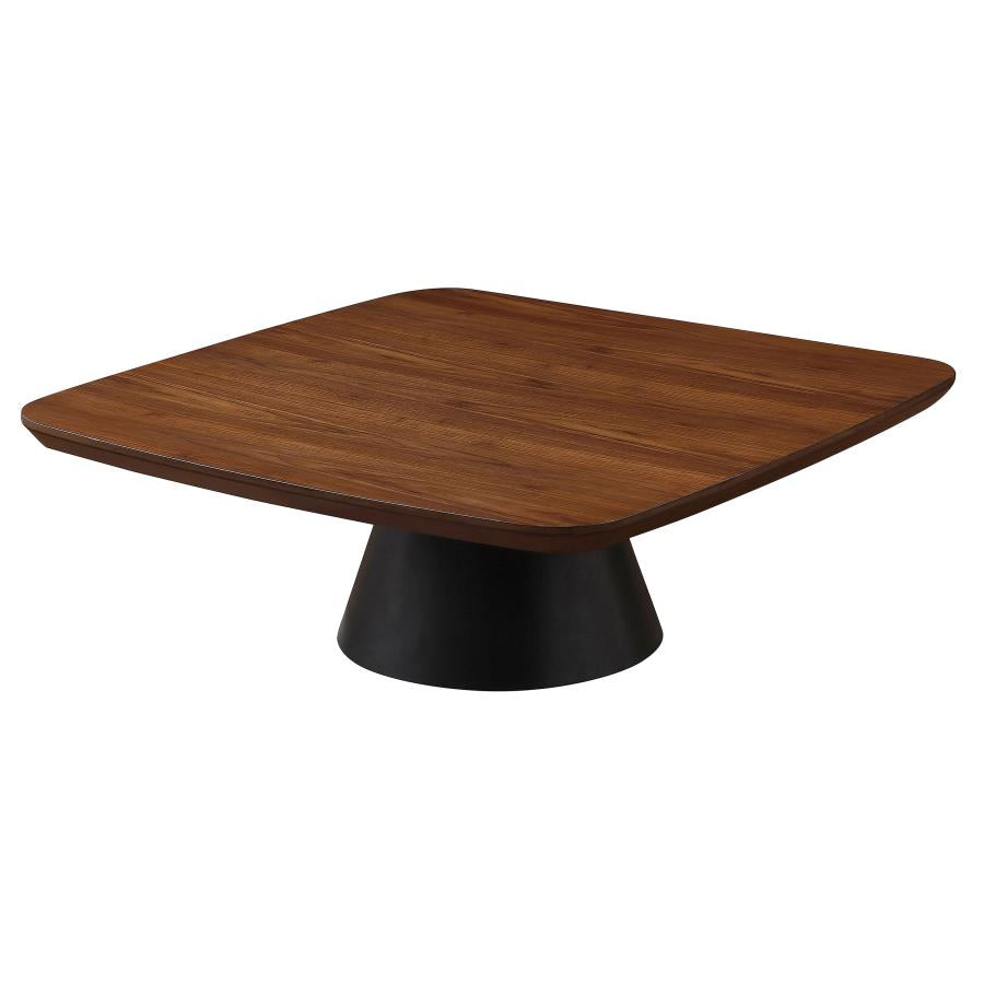Eason 2-piece Coffee Table Set Walnut and Black-zoom-5