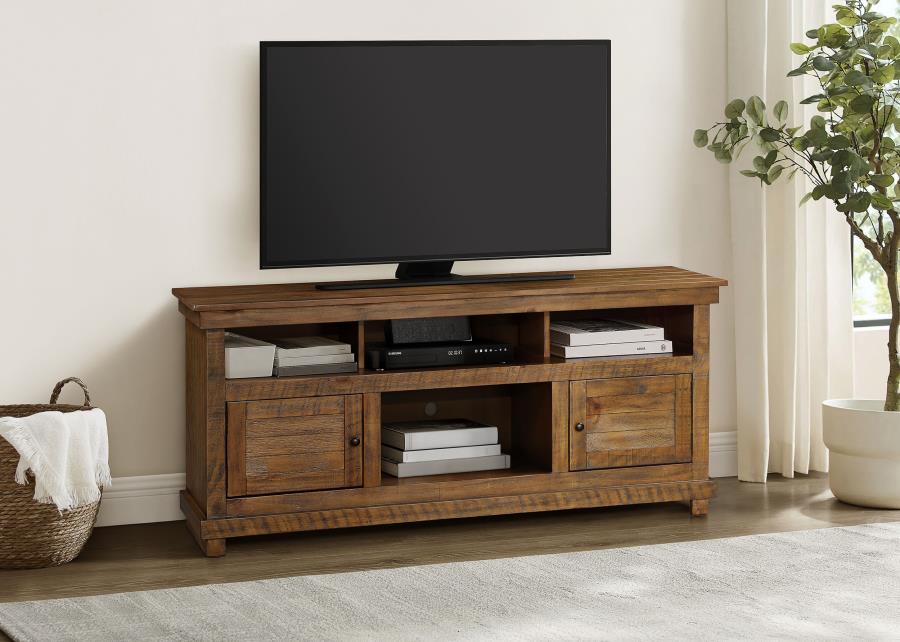 Payne 60-inch TV Stand Media Console Distressed Brown-2