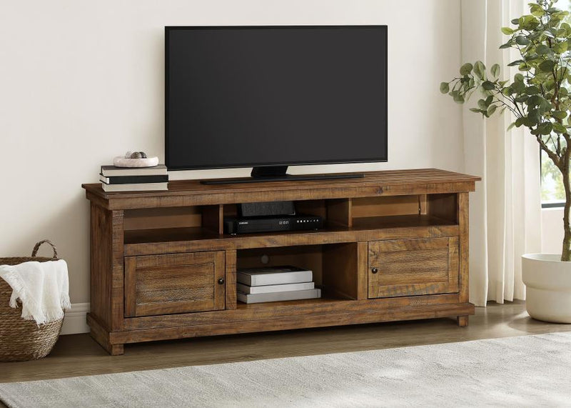 Payne 70-inch TV Stand Media Console Distressed Brown-zoom-