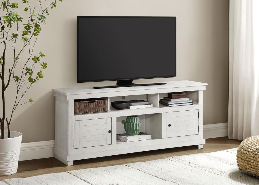 Payne 60-inch TV Stand Media Console Distressed White-2