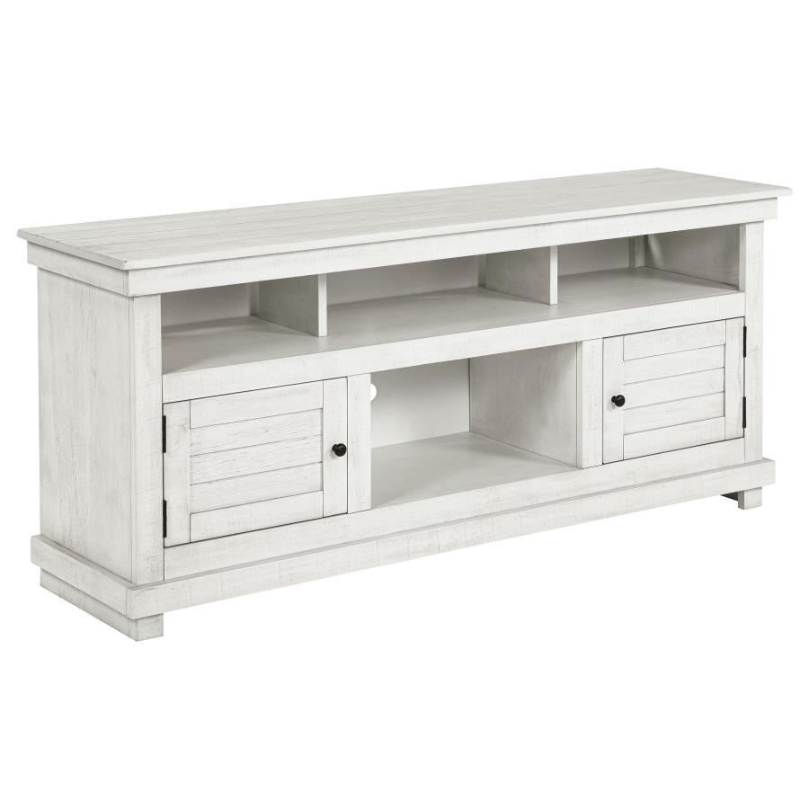 Payne 60-inch TV Stand Media Console Distressed White-zoom-1