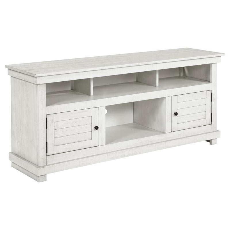 Payne 60-inch TV Stand Media Console Distressed White-zoom-