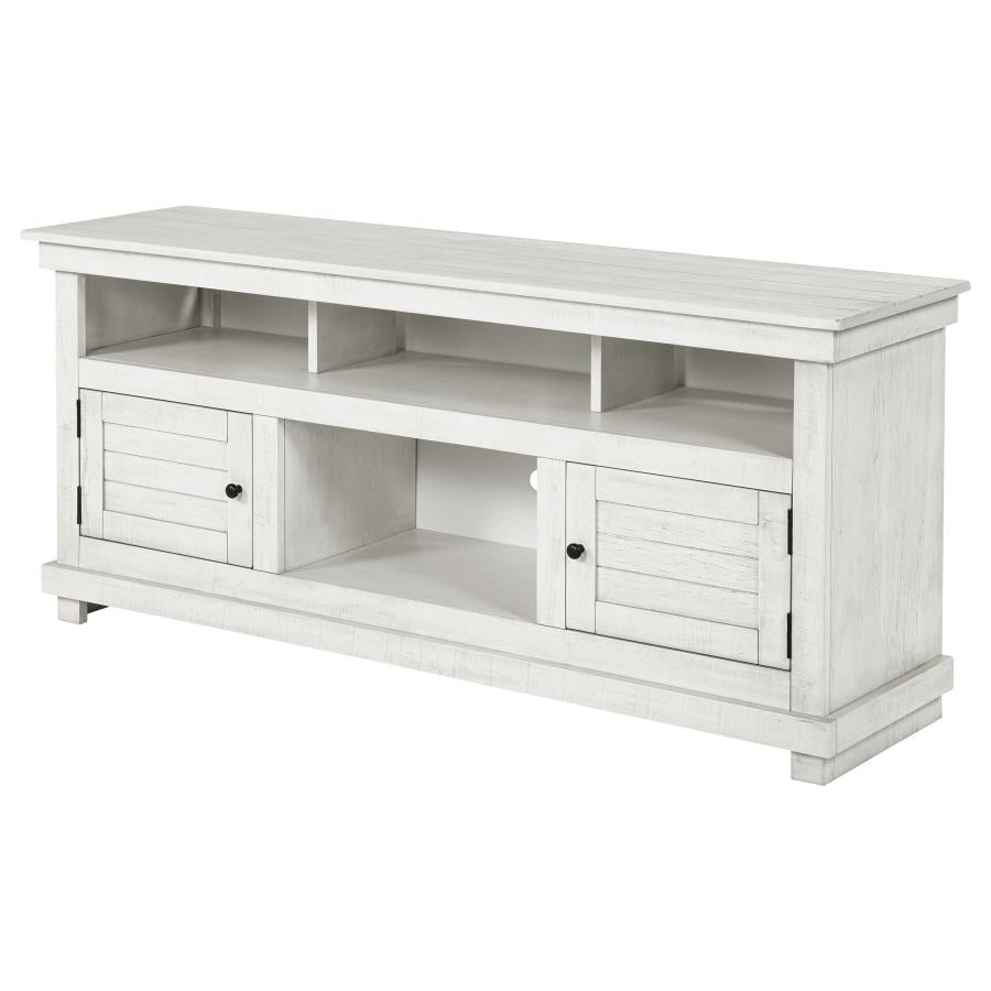 Payne 60-inch TV Stand Media Console Distressed White-5
