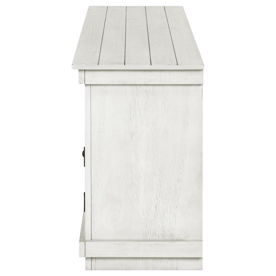 Payne 60-inch TV Stand Media Console Distressed White-6