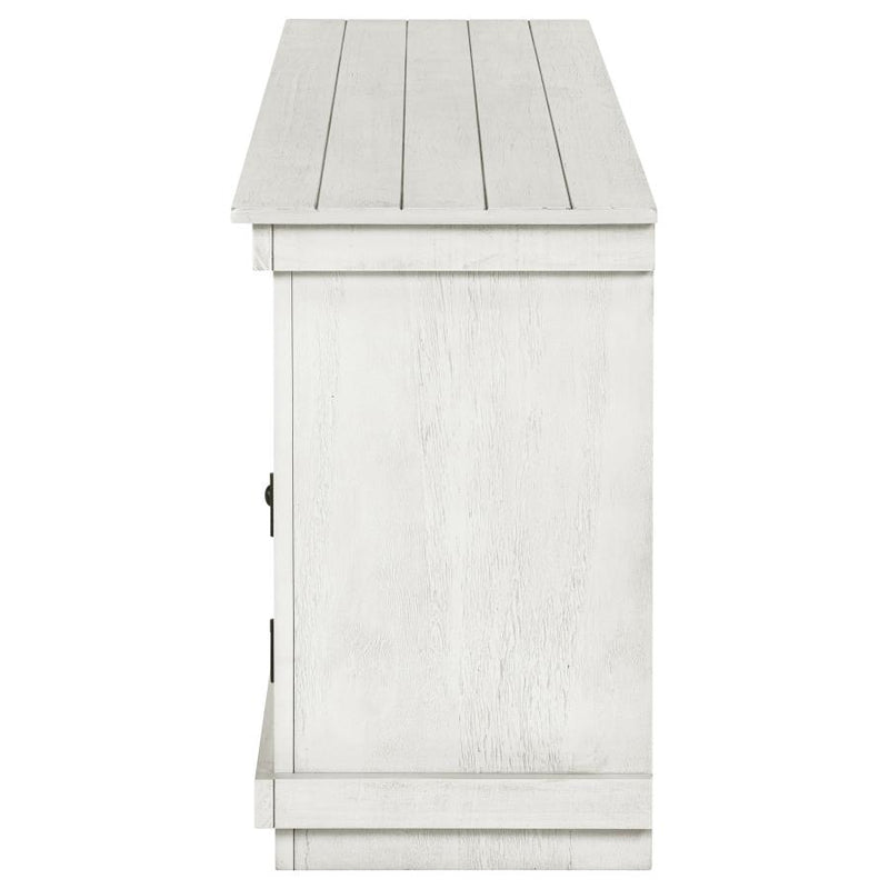 Payne 60-inch TV Stand Media Console Distressed White-zoom-