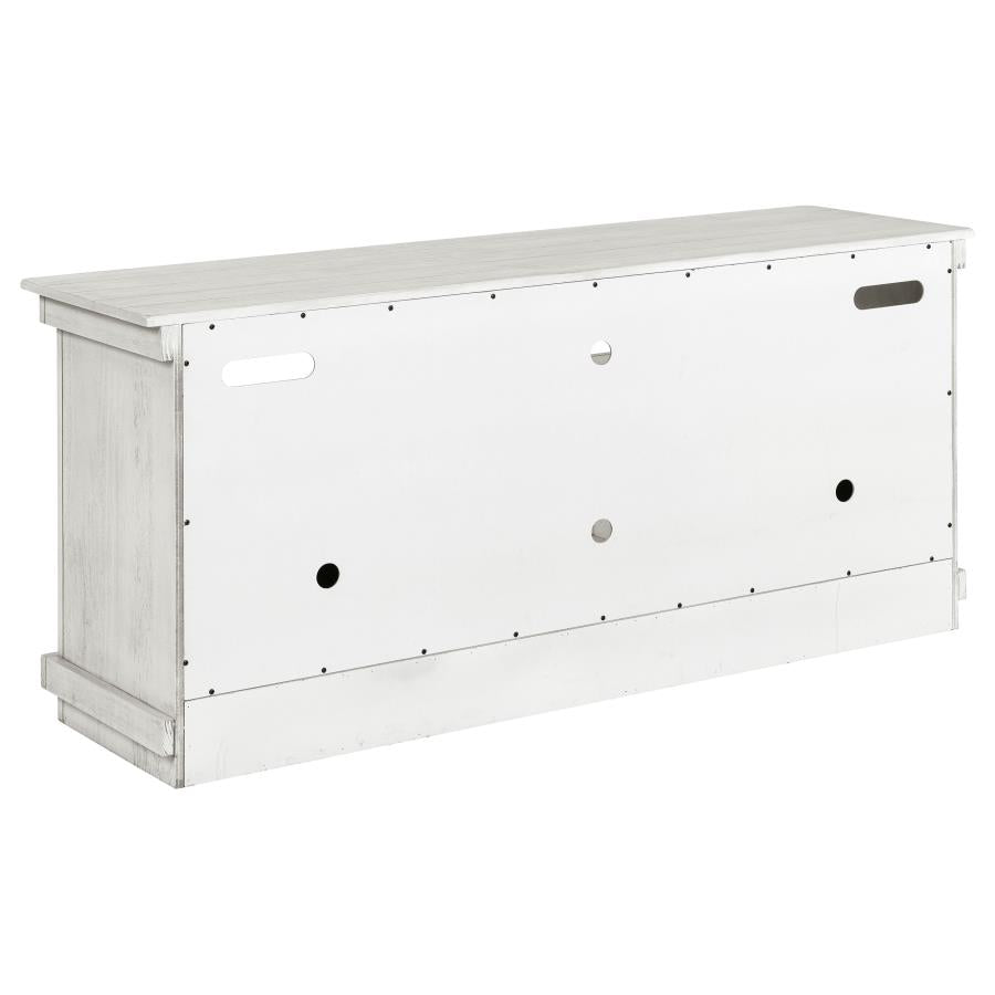 Payne 60-inch TV Stand Media Console Distressed White-7