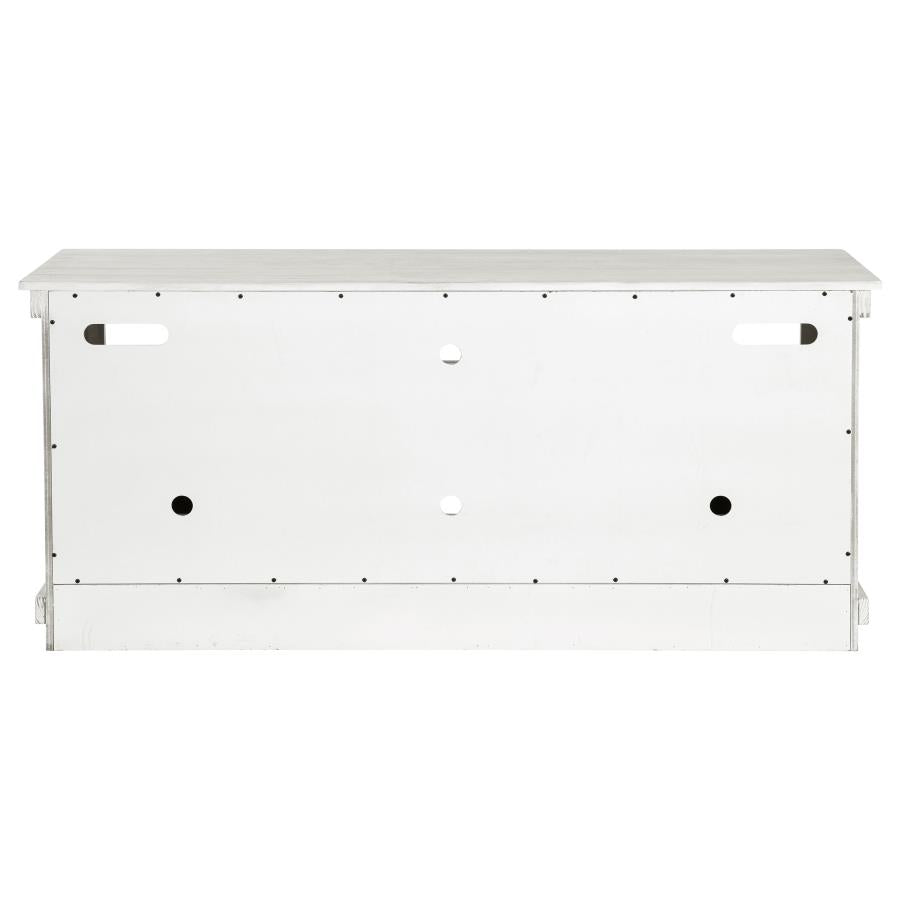 Payne 60-inch TV Stand Media Console Distressed White-zoom-8